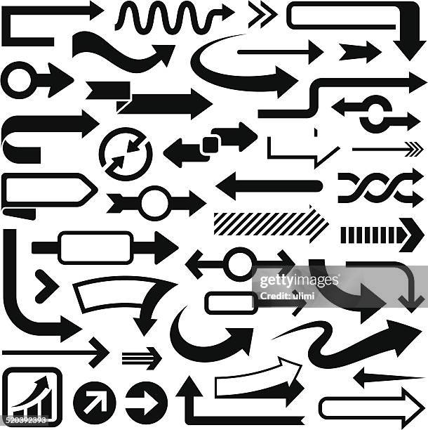 arrows - zigzag stock illustrations