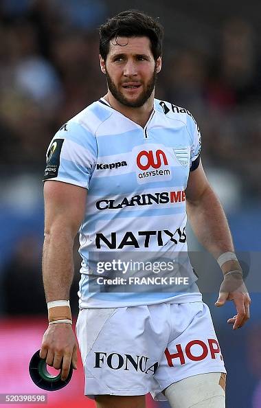Racing Metro 92 French Scrumhalf Maxime Machenaud Reacts During The racing-metro-92-french-scrumhalf-maxime-machenaud-reacts-during-the