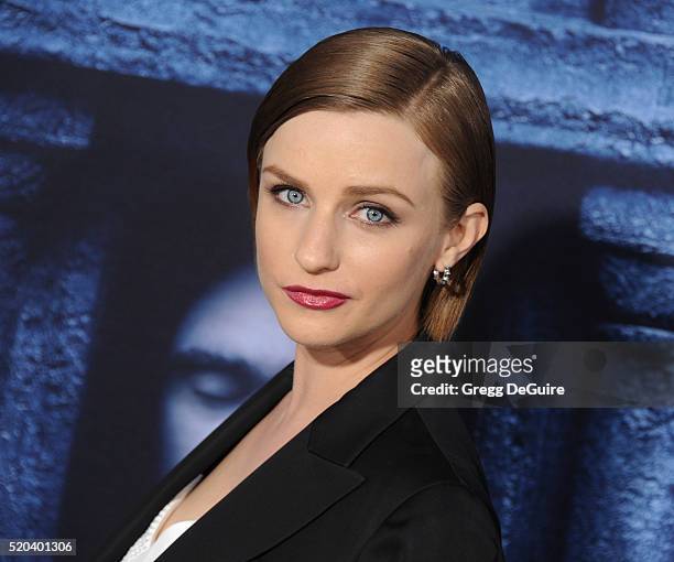 Actress Faye Marsay arrives at the premiere of HBO's "Game Of Thrones" Season 6 at TCL Chinese Theatre on April 10, 2016 in Hollywood, California.