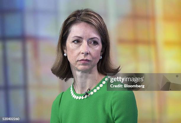 Helena Morrissey, chief executive officer of Newton Capital Management Ltd., looks on during a Bloomberg Television interview in London, U.K., on...