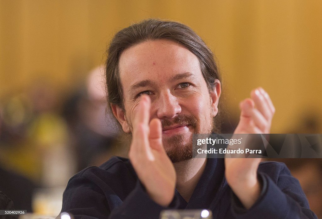 Ada Colau Attends 'Los Desayunos Con Europa Press'