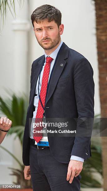 Communications Secretary - Jason Knauf during a visit by Prince William, Duke of Cambridge and Catherine, Duchess of Cambridge to the Gandhi Smriti...