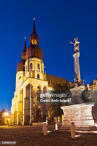 st. nicolas cathedral in trnava - slovakia monuments stock pictures, royalty-free photos & images