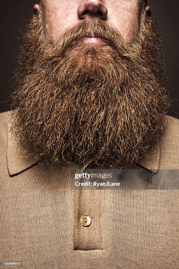 Big Bearded Man Portrait