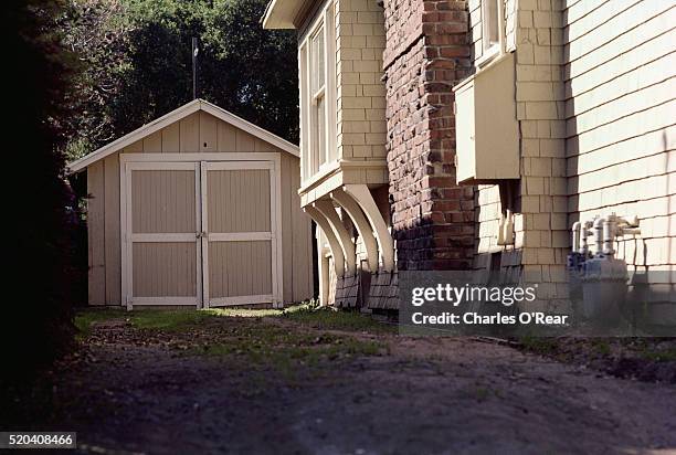 shed where hewlett-packard began - hewlett packard stock-fotos und bilder