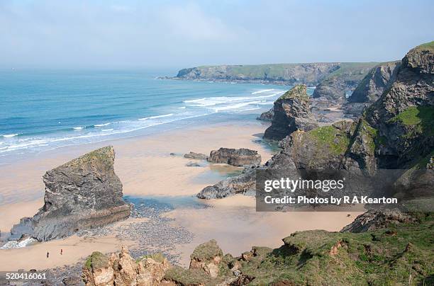 bedruthan steps, cornwall - mawgan porth fotografías e imágenes de stock