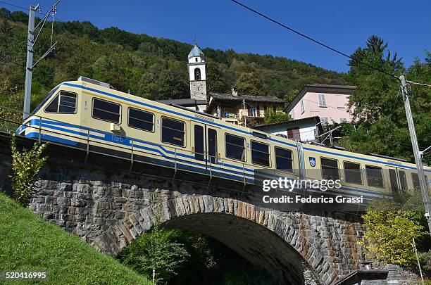 centovalli railway scenic train - locarno fotografías e imágenes de stock