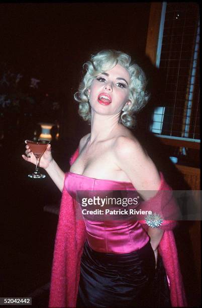 JULY 1999 - ALYSSA JANE COOK DRESSED AS MARILYN MONROE AT THE ANNUAL COINTREAU BALL HELD IN SYDNEY, AUSTRALIA.