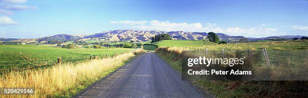 road, north island, kings country, new zealand - northland new zealand stockfoto's en -beelden