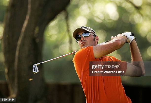 Gregory Havret of France tees off on the 15th hole during the second round of the South African Airways Open at Durban Country Club on January 21,...