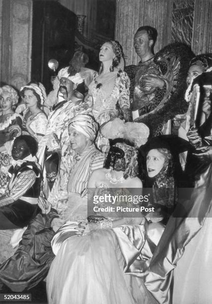 Elaborately costumed guests at a party thrown by Don Carlos de Beistegui at the Palazzo Labia in Venice, 15th September 1951. Original Publication :...