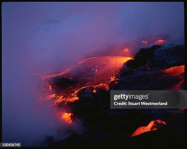 volcanic lava - hawaii volcanoes national park 個照片及圖片檔