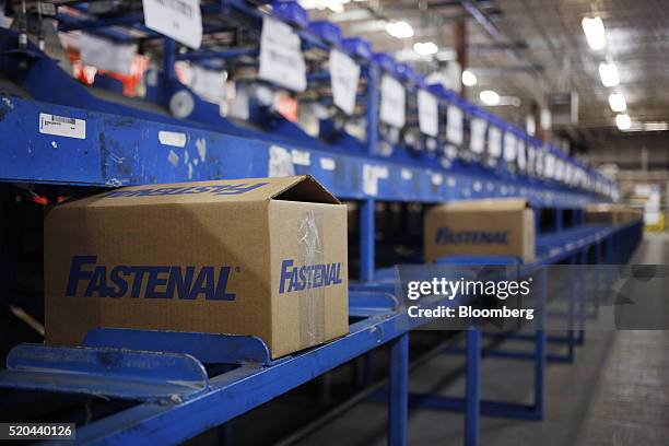 Fasten Inventory Boxes 28 Inside A Fastenal Co Distribution Center Ahead Of Earnings Figures ...