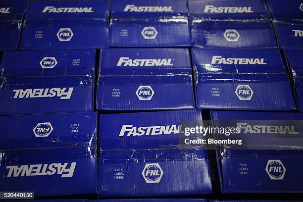 Fasten Inventory Boxes 28 Inside A Fastenal Co Distribution Center Ahead Of Earnings Figures ...