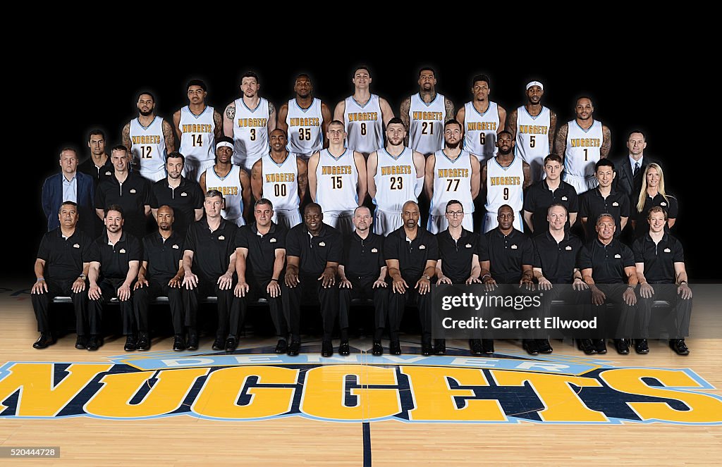 Denver Nuggets Team Photo 2015-2016