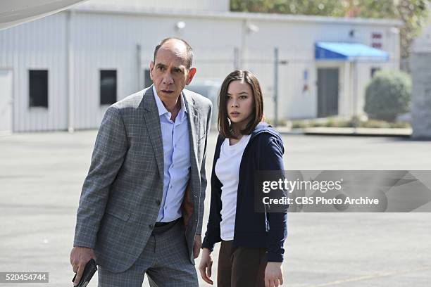 Granger, O" -- Pictured: Miguel Ferrer and Malese Jow . As Granger escorts Jennifer Kim back to Los Angeles, he interrogates her regarding a North...