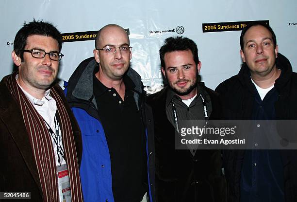 Producers Sean Furst, Bob Yari, Bryan Furst, and MarkGordon attend the premiere of The Matador at the Eccles Center for the Performing Arts during...