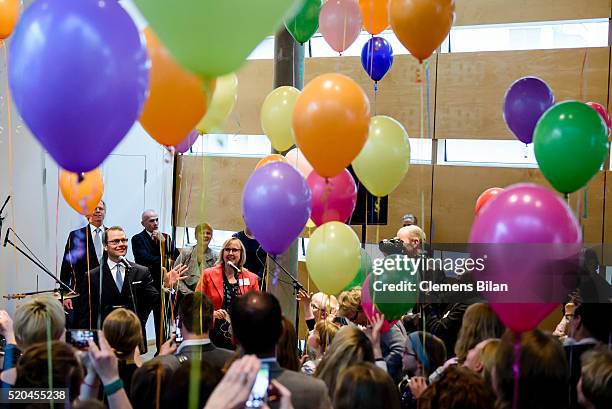 Prince Daniel of Sweden attends the opening of the exhibition 'Frech, wild & wunderbar - schwedische Kinderbuchwelten' at the Swedish Embassy on...