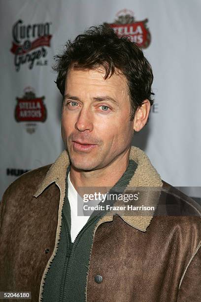 Actor Greg Kinnear arrives at the Matador Premiere Party at Easy Street Brasserie during the 2005 Sundance Film Festival on January 21, 2005 in Park...