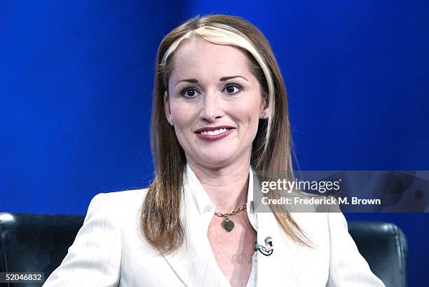 Allison DuBois a real Life Medium of the television show "Medium", speaks during the NBC 2005 Television Critics Winter Press Tour at the Hilton...