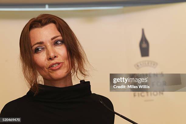 Elif Shafak announces the Baileys Women's Prize for Fiction 2016 Shortlist at Royal Festival Hall, Southbank Centre on April 11, 2016 in London,...