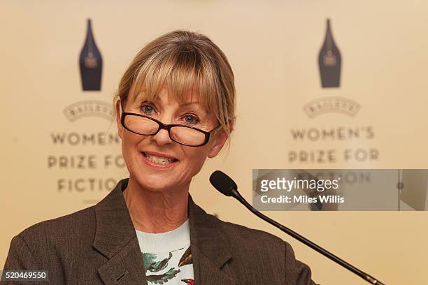 Kate Mosse at the Baileys Women's Prize for Fiction 2016 Shortlist at Royal Festival Hall, Southbank Centre on April 11, 2016 in London, England.