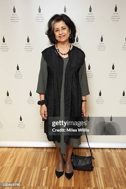 Ahdaf Soueif attends the Baileys Women's Prize for Fiction 2016 Shortlist at Royal Festival Hall, Southbank Centre on April 11, 2016 in London,...