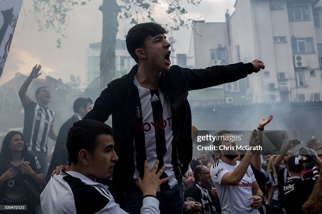 Besiktas Fans Celebrate First Game At New Vodafone Arena