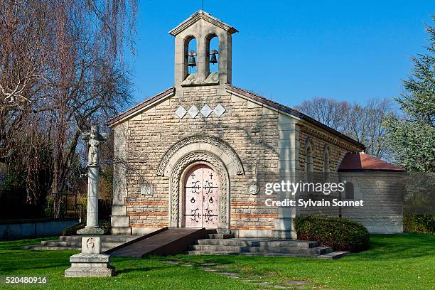 foujita chapel in reims - foujita stock pictures, royalty-free photos & images