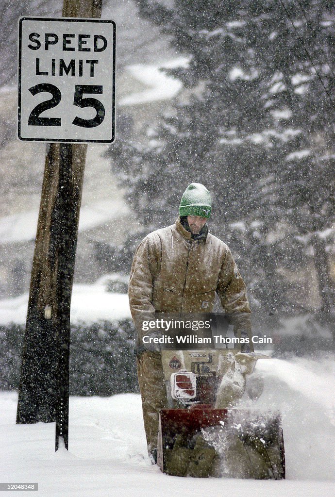 Midwest And East Coast Hit With Major Snowstorm