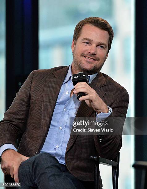 Actor Chris O'Donnell discusses his hit series "NCIS:Los Angeles" at AOL Build at AOL Studios In New York on April 11, 2016 in New York City.