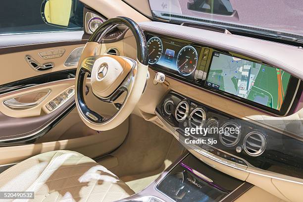 mercedes-maybach s500 4matic dashboard - mercedes benz s class stock pictures, royalty-free photos & images