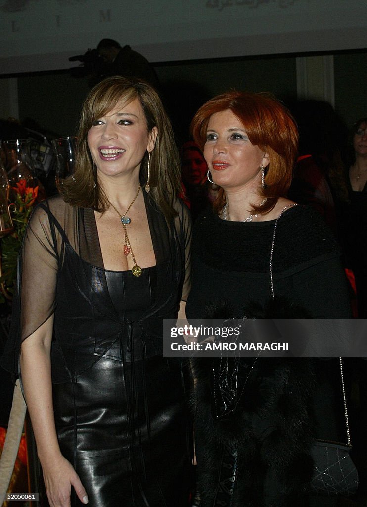 Egyptian artists Mirvat Amin and Inas al