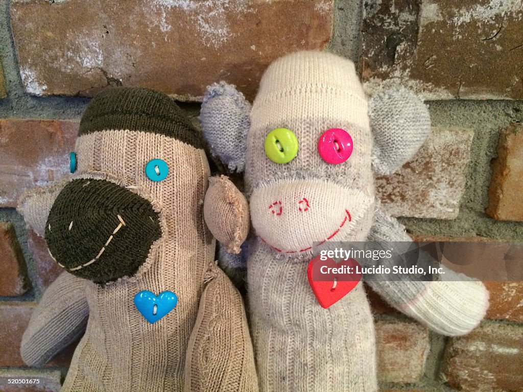 Sock monkey couple