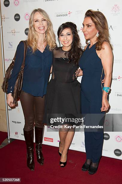 Tonya Kinzinger, Marlene Duret and Homayra Sellier, president of the child protection organisation 'Innocence en danger' attend the 15th Anniversary...