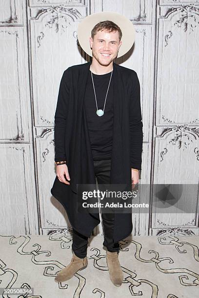 Winner Of The Final Season Of "American Idol" Trent Harmon attends at AOL Studios In New York on April 11, 2016 in New York City.