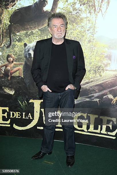 Singer Eddy Mitchell attends Le Livre De La Jungle Paris Premiere at Cinema Pathe Beaugrenelle on April 11, 2016 in Paris, France.