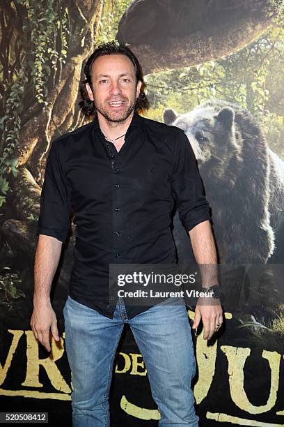 IceSkatter Philippe Candeloro attends Le Livre De La Jungle Paris Premiere at Cinema Pathe Beaugrenelle on April 11, 2016 in Paris, France.