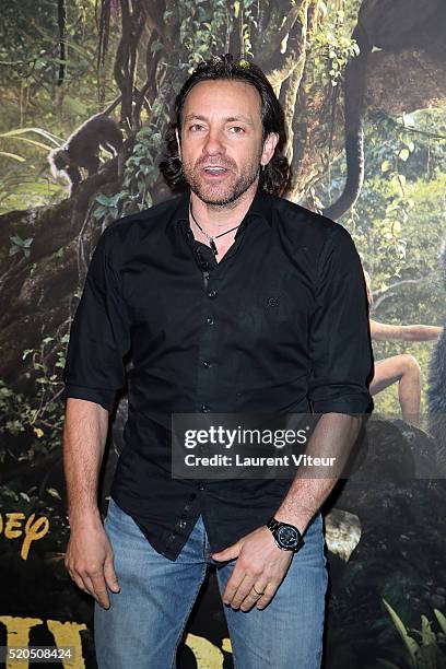 IceSkatter Philippe Candeloro attends Le Livre De La Jungle Paris Premiere at Cinema Pathe Beaugrenelle on April 11, 2016 in Paris, France.