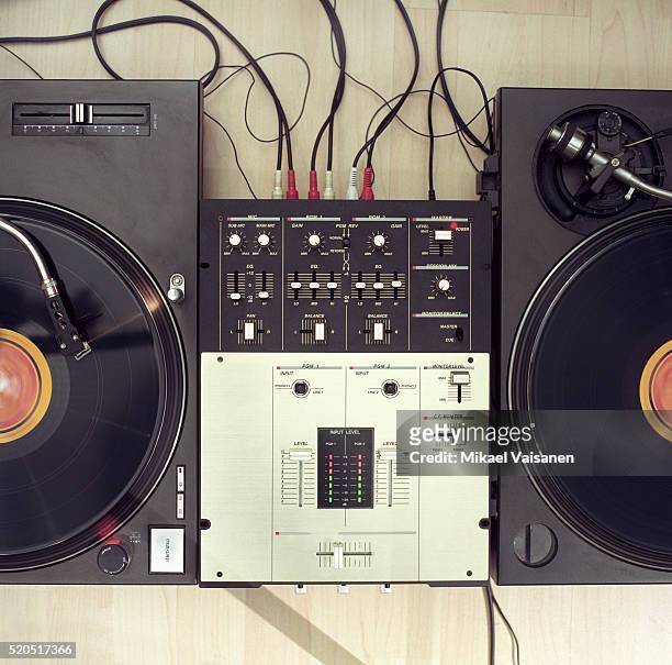 two record player - record player stock pictures, royalty-free photos & images