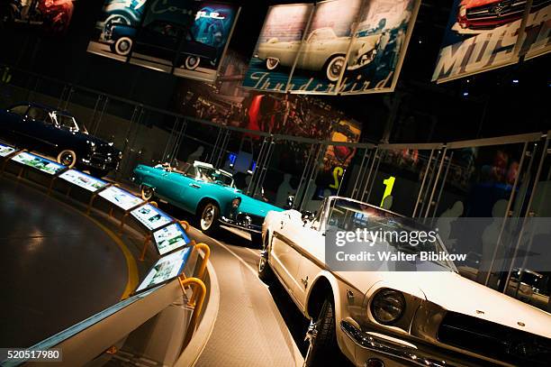 classic cars on display at the henry ford museum - dearborn stock pictures, royalty-free photos & images