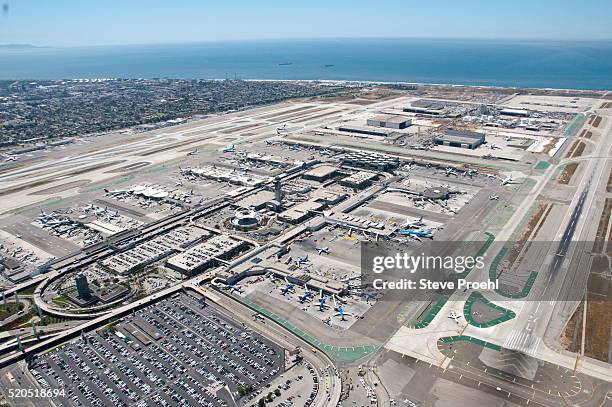 los angeles international airport - lax airport stock pictures, royalty-free photos & images