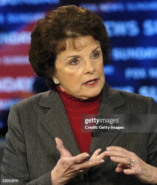 Sen. Dianne Feinstein appears on FOX News Sunday with Chris Wallace on January 23, live from the FOX News Sunday studios in Washington, DC.