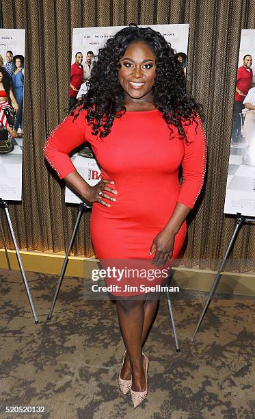 Actress Danielle Brooks attends the "Barbershop: The Next Cut" New York screening at HBO Screening Room on April 11, 2016 in New York City.