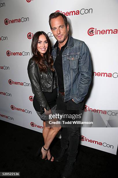 Actors Megan Fox and Will Arnett attend the CinemaCon 2016 Gala Opening Night Event: Paramount Pictures Highlights its 2016 Summer and Beyond Films...