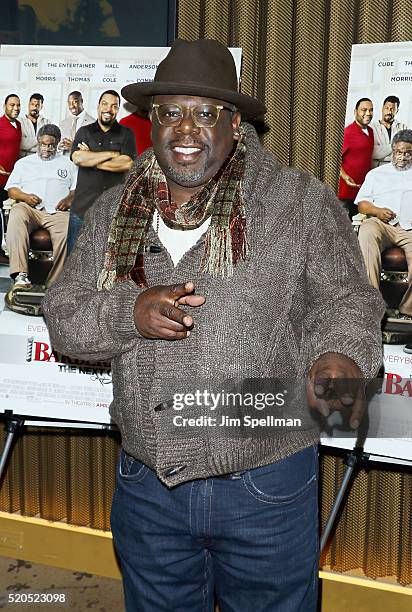 Actor Cedric the Entertainer attends the "Barbershop: The Next Cut" New York screening at HBO Screening Room on April 11, 2016 in New York City.