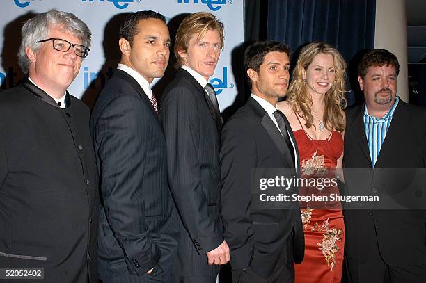 Rescue Me" Writer Peter Tolan, actors Michael Lombardi, Denis Leary, Daniel Sunjata, Andrea Roth and John Scurti arrive at the 16th Annual Producers...