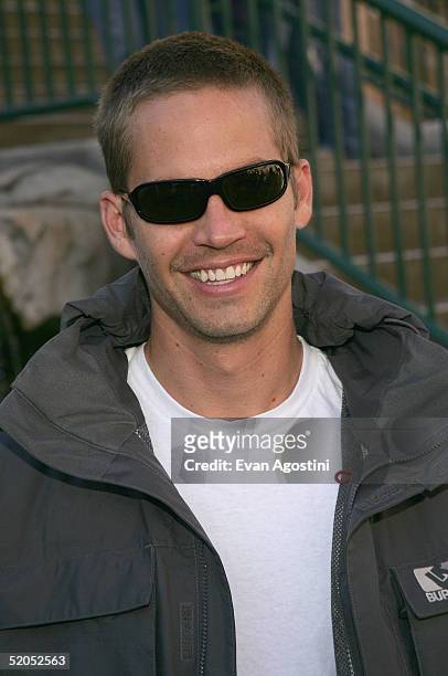 Actor Paul Walker waks at The Village At The Lift during the 2005 Sundance Film Festival on January 23, 2005 in Park City, Utah.