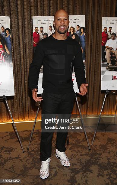 Common attends the "Barbershop: The Next Cut" Screeing at HBO Screening Room on April 11, 2016 in New York City.