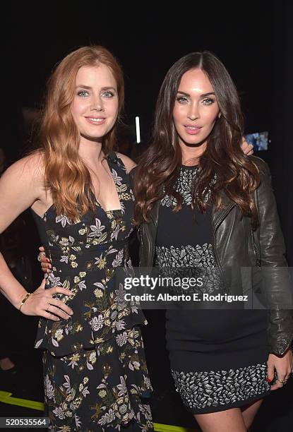 Actresses Amy Adams and Megan Fox attend the CinemaCon 2016 Gala Opening Night Event: Paramount Pictures Highlights its 2016 Summer and Beyond Films...